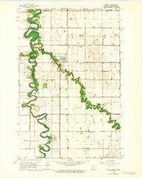 Shelly Minnesota Historical topographic map, 1:24000 scale, 7.5 X 7.5 Minute, Year 1963