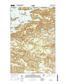 Soudan Minnesota Current topographic map, 1:24000 scale, 7.5 X 7.5 Minute, Year 2016