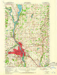 St. Cloud Minnesota Historical topographic map, 1:62500 scale, 15 X 15 Minute, Year 1950
