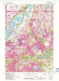 St Paul SW Minnesota Historical topographic map, 1:24000 scale, 7.5 X 7.5 Minute, Year 1967