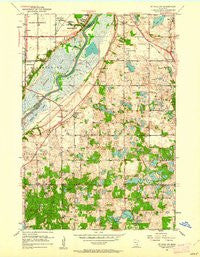 St. Paul SW Minnesota Historical topographic map, 1:24000 scale, 7.5 X 7.5 Minute, Year 1951