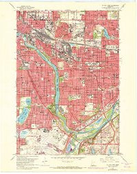 St. Paul West Minnesota Historical topographic map, 1:24000 scale, 7.5 X 7.5 Minute, Year 1967