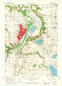 St Peter Minnesota Historical topographic map, 1:24000 scale, 7.5 X 7.5 Minute, Year 1965
