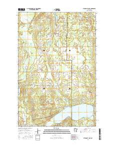 Steamboat Lake Minnesota Current topographic map, 1:24000 scale, 7.5 X 7.5 Minute, Year 2016
