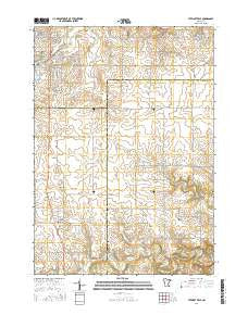 Stewartville Minnesota Current topographic map, 1:24000 scale, 7.5 X 7.5 Minute, Year 2016