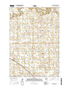 Tenmile Lake Minnesota Current topographic map, 1:24000 scale, 7.5 X 7.5 Minute, Year 2016