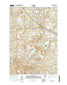 Terrace Minnesota Current topographic map, 1:24000 scale, 7.5 X 7.5 Minute, Year 2016