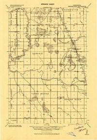 Terrebonne Minnesota Historical topographic map, 1:62500 scale, 15 X 15 Minute, Year 1918