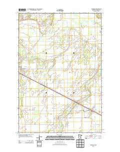 Verndale Minnesota Historical topographic map, 1:24000 scale, 7.5 X 7.5 Minute, Year 2013