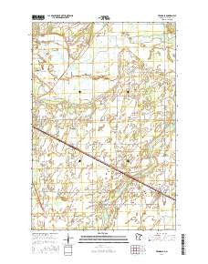 Verndale Minnesota Current topographic map, 1:24000 scale, 7.5 X 7.5 Minute, Year 2016