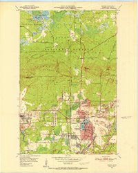 Virginia Minnesota Historical topographic map, 1:24000 scale, 7.5 X 7.5 Minute, Year 1951