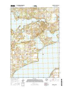 Walker Lake Minnesota Current topographic map, 1:24000 scale, 7.5 X 7.5 Minute, Year 2016