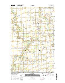 Wannaska Minnesota Current topographic map, 1:24000 scale, 7.5 X 7.5 Minute, Year 2016