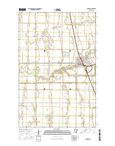 Warren Minnesota Current topographic map, 1:24000 scale, 7.5 X 7.5 Minute, Year 2016