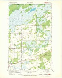 Warroad NW Minnesota Historical topographic map, 1:24000 scale, 7.5 X 7.5 Minute, Year 1967