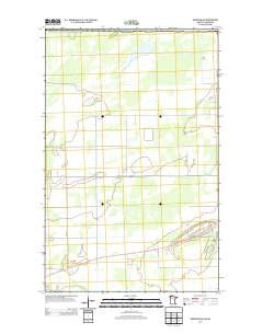 Warroad NW Minnesota Historical topographic map, 1:24000 scale, 7.5 X 7.5 Minute, Year 2013
