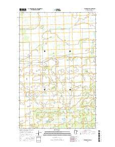 Warroad SW Minnesota Current topographic map, 1:24000 scale, 7.5 X 7.5 Minute, Year 2016