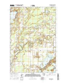 Waukenabo Minnesota Current topographic map, 1:24000 scale, 7.5 X 7.5 Minute, Year 2016