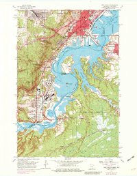 West Duluth Minnesota Historical topographic map, 1:24000 scale, 7.5 X 7.5 Minute, Year 1954