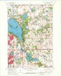 White Bear Lake East Minnesota Historical topographic map, 1:24000 scale, 7.5 X 7.5 Minute, Year 1967