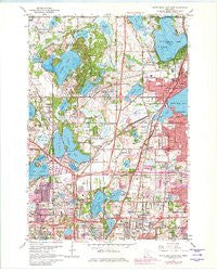 White Bear Lake West Minnesota Historical topographic map, 1:24000 scale, 7.5 X 7.5 Minute, Year 1967