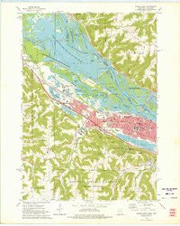 Winona West Minnesota Historical topographic map, 1:24000 scale, 7.5 X 7.5 Minute, Year 1972