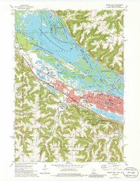 Winona West Minnesota Historical topographic map, 1:24000 scale, 7.5 X 7.5 Minute, Year 1972