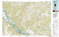 Winona Minnesota Historical topographic map, 1:100000 scale, 30 X 60 Minute, Year 1985