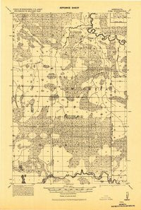 Zora Minnesota Historical topographic map, 1:62500 scale, 15 X 15 Minute, Year 1918