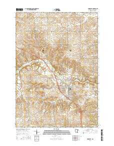 Zumbrota Minnesota Current topographic map, 1:24000 scale, 7.5 X 7.5 Minute, Year 2016