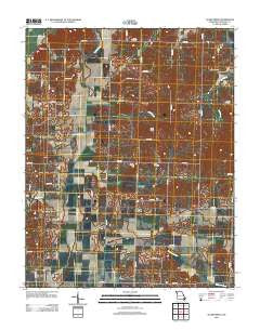 Acorn Ridge Missouri Historical topographic map, 1:24000 scale, 7.5 X 7.5 Minute, Year 2012