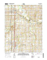 Adrian Missouri Current topographic map, 1:24000 scale, 7.5 X 7.5 Minute, Year 2014