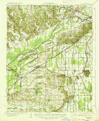 Advance Missouri Historical topographic map, 1:62500 scale, 15 X 15 Minute, Year 1934