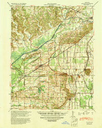 Advance Missouri Historical topographic map, 1:62500 scale, 15 X 15 Minute, Year 1939