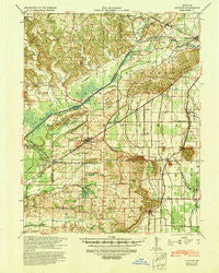 Advance Missouri Historical topographic map, 1:62500 scale, 15 X 15 Minute, Year 1939