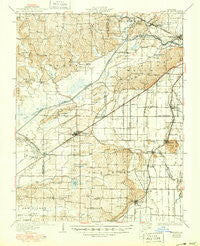 Advance Missouri Historical topographic map, 1:62500 scale, 15 X 15 Minute, Year 1934
