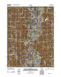 Akron Missouri Historical topographic map, 1:24000 scale, 7.5 X 7.5 Minute, Year 2012