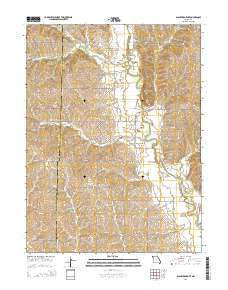 Alanthus Grove Missouri Current topographic map, 1:24000 scale, 7.5 X 7.5 Minute, Year 2014