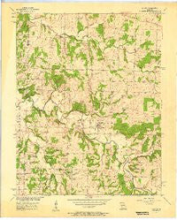 Aldrich Missouri Historical topographic map, 1:24000 scale, 7.5 X 7.5 Minute, Year 1956