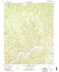 Alley Spring Missouri Historical topographic map, 1:24000 scale, 7.5 X 7.5 Minute, Year 1965
