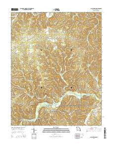Alley Spring Missouri Current topographic map, 1:24000 scale, 7.5 X 7.5 Minute, Year 2015