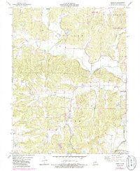Americus Missouri Historical topographic map, 1:24000 scale, 7.5 X 7.5 Minute, Year 1974