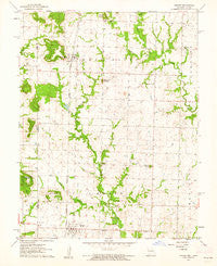 Amoret Missouri Historical topographic map, 1:24000 scale, 7.5 X 7.5 Minute, Year 1961