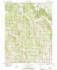 Arnica Missouri Historical topographic map, 1:24000 scale, 7.5 X 7.5 Minute, Year 1939