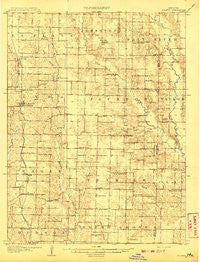 Atlanta Missouri Historical topographic map, 1:62500 scale, 15 X 15 Minute, Year 1908