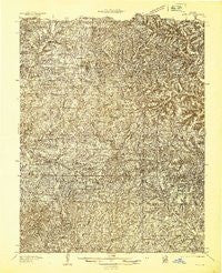 Ava Missouri Historical topographic map, 1:48000 scale, 15 X 15 Minute, Year 1936