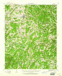 Ava Missouri Historical topographic map, 1:62500 scale, 15 X 15 Minute, Year 1942