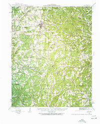 Ava Missouri Historical topographic map, 1:62500 scale, 15 X 15 Minute, Year 1942