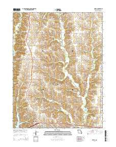 Axtell Missouri Current topographic map, 1:24000 scale, 7.5 X 7.5 Minute, Year 2014