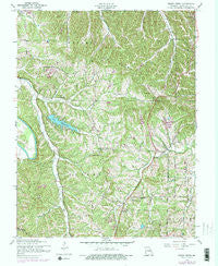 Belew Creek Missouri Historical topographic map, 1:24000 scale, 7.5 X 7.5 Minute, Year 1954